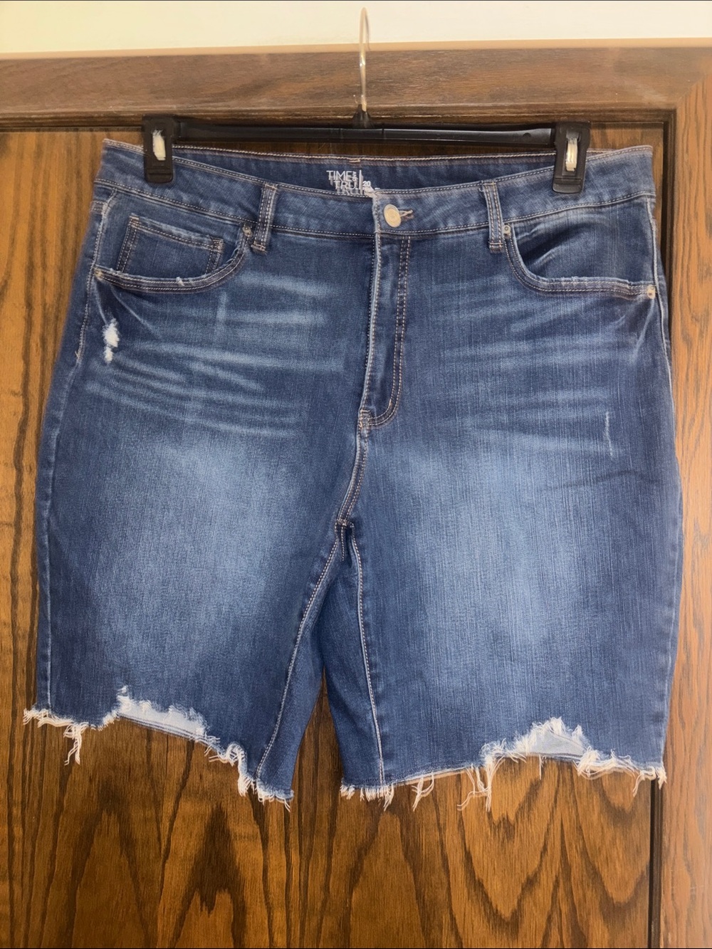 Time and Tru High Rise Distressed Jean Shorts